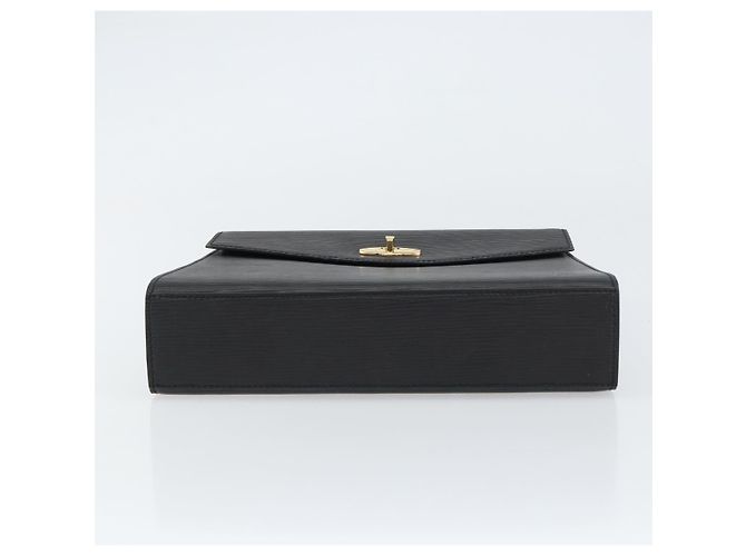 LOUIS VUITTON Borsa a Mano Epi Malesherbes Nera M52372 LV Auth 158324 Nero - vista 5