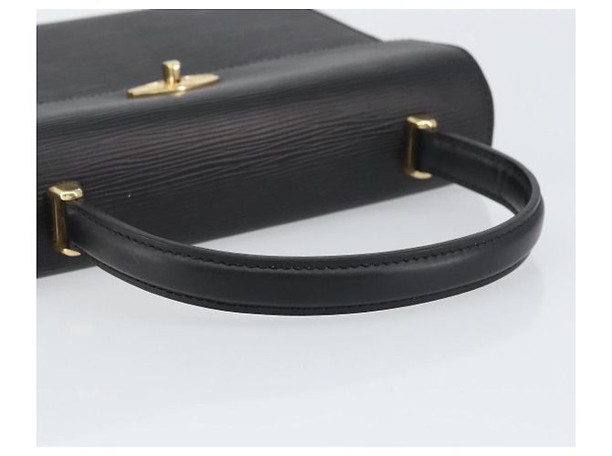 LOUIS VUITTON Borsa a Mano Epi Malesherbes Nera M52372 LV Auth 158324 Nero - vista 7