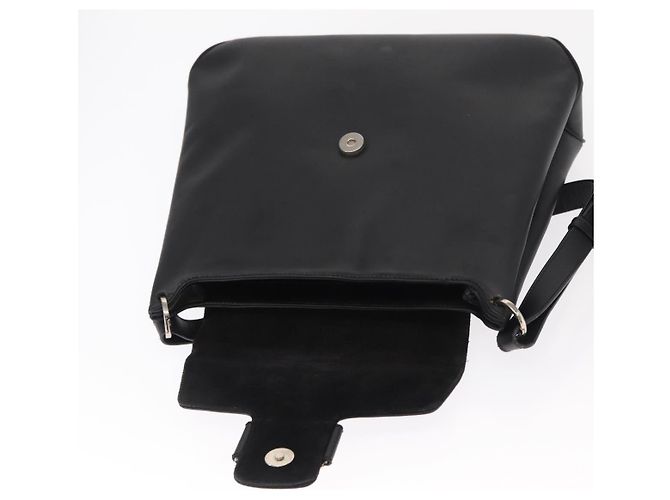 Borsa a Spalla Vala in Pelle Nera e Oro Salvatore Ferragamo Auth BA9162 Nero D'oro - vista 10