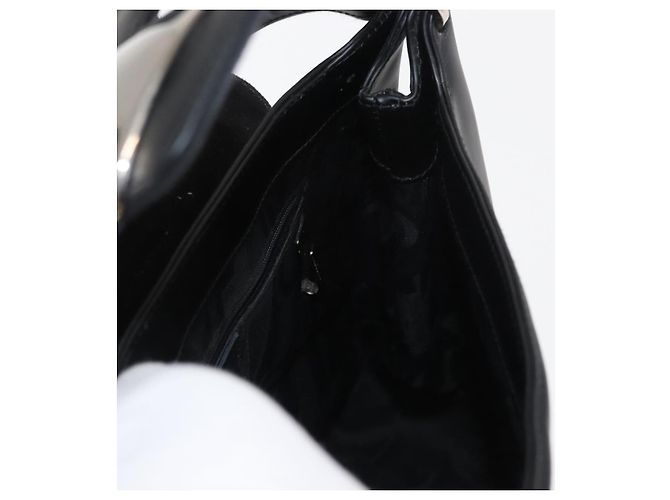 Borsa a Spalla Vala in Pelle Nera e Oro Salvatore Ferragamo Auth BA9162 Nero D'oro - vista 18