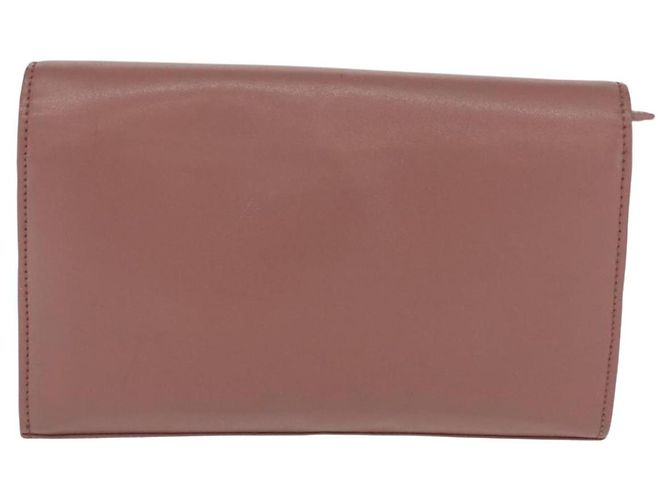 Borsa a Spalla FENDI in Pelle Rosa Argento Auth ka1161 - vista 2