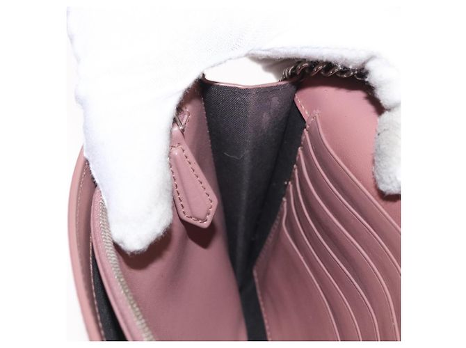 Borsa a Spalla FENDI in Pelle Rosa Argento Auth ka1161 - vista 22