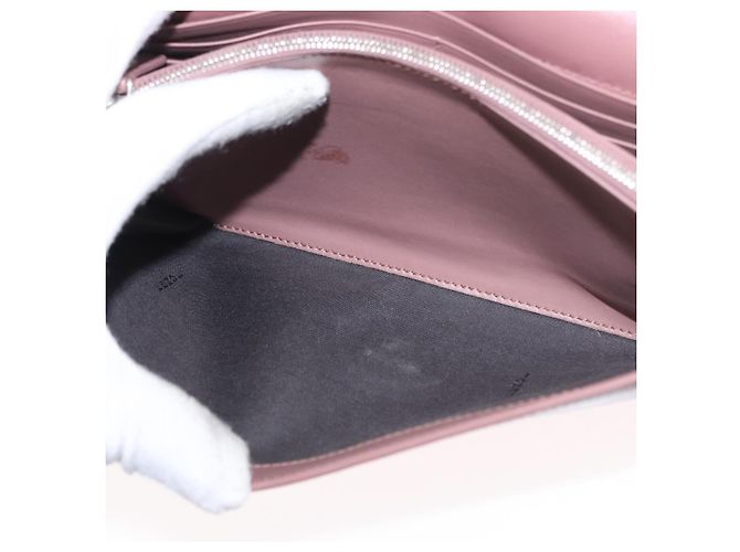 Borsa a Spalla FENDI in Pelle Rosa Argento Auth ka1161 - vista 23