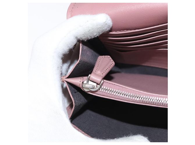 Borsa a Spalla FENDI in Pelle Rosa Argento Auth ka1161 - vista 24