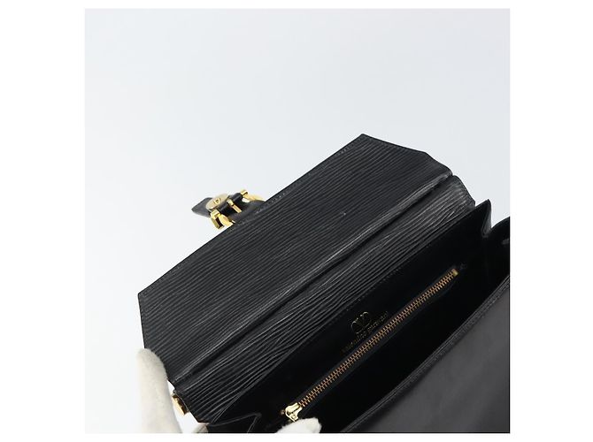 VALENTINO Borsa a mano in pelle 2 in 1 Nero Oro Auth ar13911 D'oro - vista 10