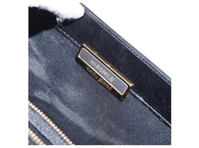 VALENTINO Borsa a mano in pelle 2 in 1 Nero Oro Auth ar13911 D'oro - vista 12