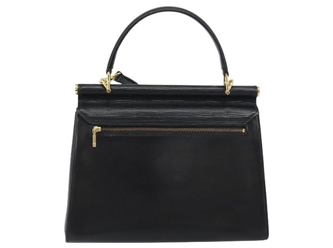 VALENTINO Borsa a mano in pelle 2 in 1 Nero Oro Auth ar13911 D'oro - vista 2