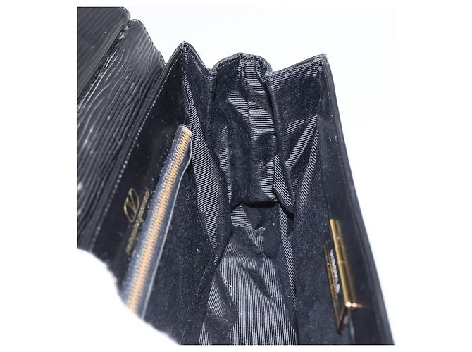 VALENTINO Borsa a mano in pelle 2 in 1 Nero Oro Auth ar13911 D'oro - vista 21