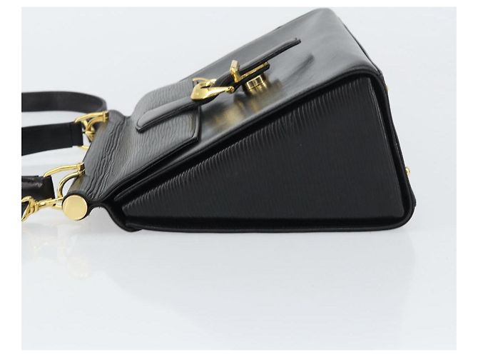 VALENTINO Borsa a mano in pelle 2 in 1 Nero Oro Auth ar13911 D'oro - vista 4