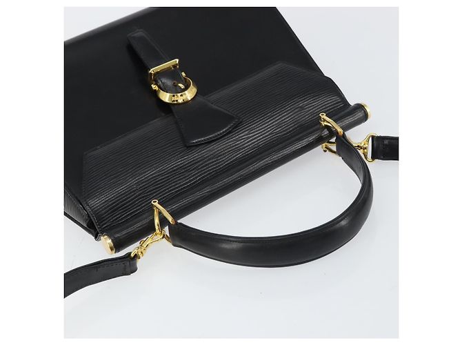 VALENTINO Borsa a mano in pelle 2 in 1 Nero Oro Auth ar13911 D'oro - vista 6