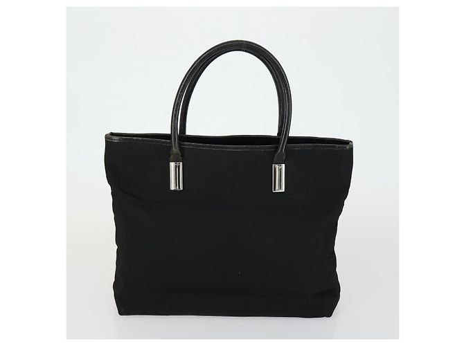 GUCCI Borsa a Mano in Pelle Nylon 3 Pezzi Nera Auth 156749 Nero - vista 10