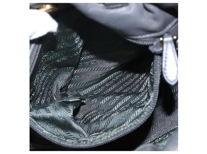 Borsa Tote PRADA Nylon 2in1 Kaki Oro Auth bs32071 D'oro Cachi - vista 24
