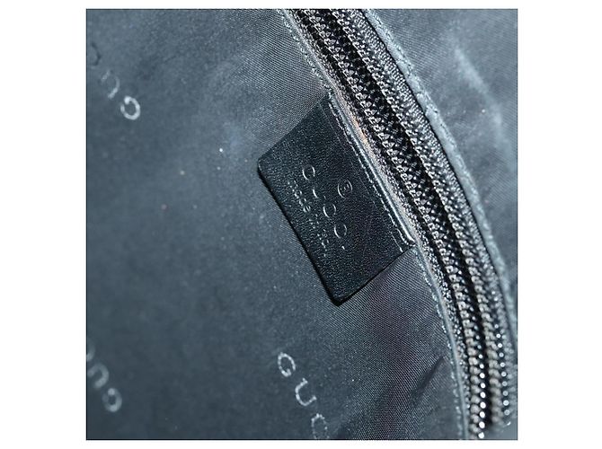 Borsa a Spalla GUCCI in Tela Nera Argento 019 0312 Auth 151606 Nero - vista 18