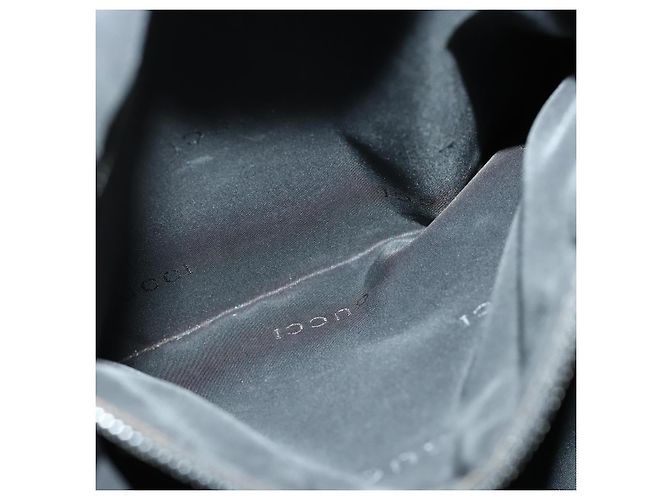 Borsa a Spalla GUCCI in Tela Nera Argento 019 0312 Auth 151606 Nero - vista 22
