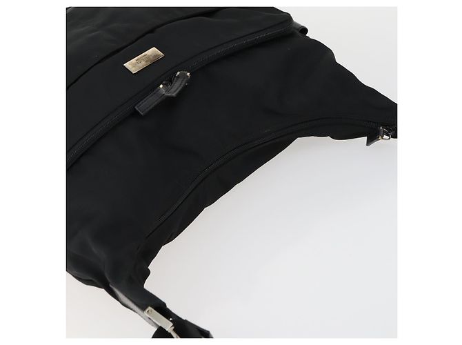 Borsa a Spalla GUCCI in Tela Nera Argento 019 0312 Auth 151606 Nero - vista 6