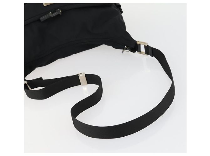 Borsa a Spalla GUCCI in Tela Nera Argento 019 0312 Auth 151606 Nero - vista 7