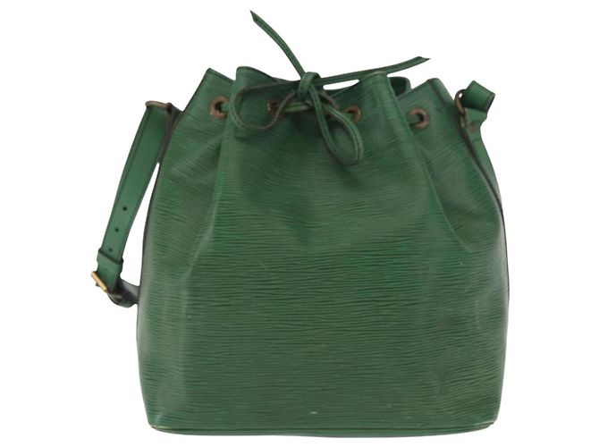 Noe LOUIS VUITTON Borsa a Spalla Petit Noé Epi Verde M44104 LV Auth ep12277 - vista 13