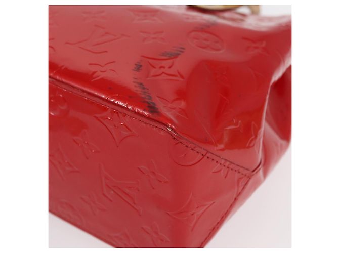 LOUIS VUITTON Borsa a Mano Monogram Vernis Reade PM Rossa M91088 LV Auth 158633 Rosso - vista 10