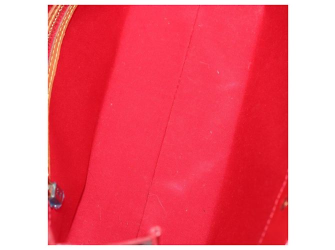 LOUIS VUITTON Borsa a Mano Monogram Vernis Reade PM Rossa M91088 LV Auth 158633 Rosso - vista 11