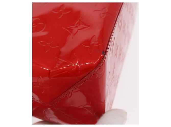 LOUIS VUITTON Borsa a Mano Monogram Vernis Reade PM Rossa M91088 LV Auth 158633 Rosso - vista 14