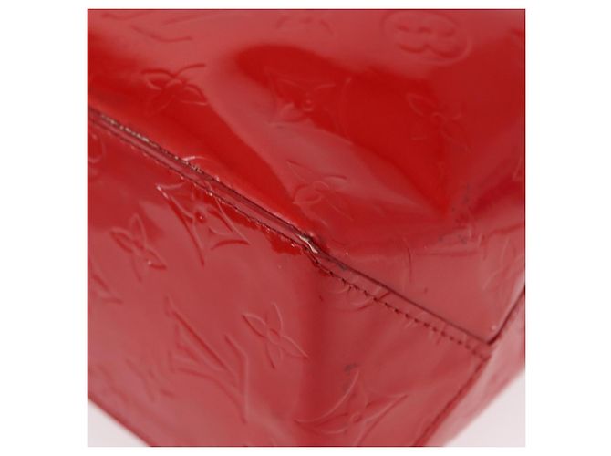 LOUIS VUITTON Borsa a Mano Monogram Vernis Reade PM Rossa M91088 LV Auth 158633 Rosso - vista 16