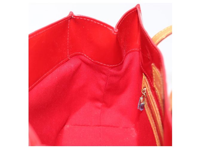 LOUIS VUITTON Borsa a Mano Monogram Vernis Reade PM Rossa M91088 LV Auth 158633 Rosso - vista 20