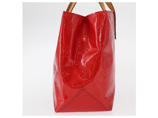 LOUIS VUITTON Borsa a Mano Monogram Vernis Reade PM Rossa M91088 LV Auth 158633 Rosso - vista 5