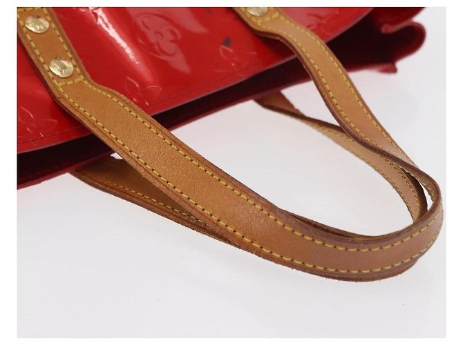 LOUIS VUITTON Borsa a Mano Monogram Vernis Reade PM Rossa M91088 LV Auth 158633 Rosso - vista 8