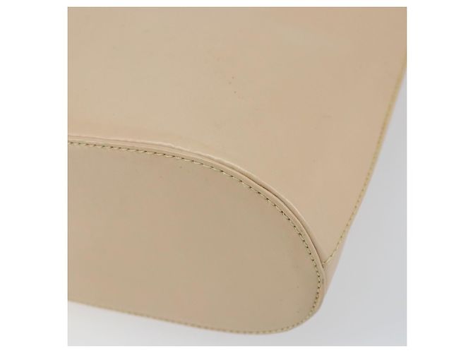 Borsa a Spalla Gancini in Pelle Beige Argento Auth 160686 di Salvatore Ferragamo - vista 14