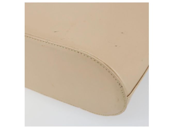 Borsa a Spalla Gancini in Pelle Beige Argento Auth 160686 di Salvatore Ferragamo - vista 16