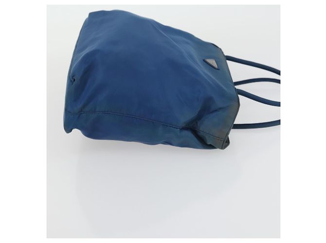 Borsa Tote PRADA Nylon 2 Set Blu Beige Auth 157189 - vista 12