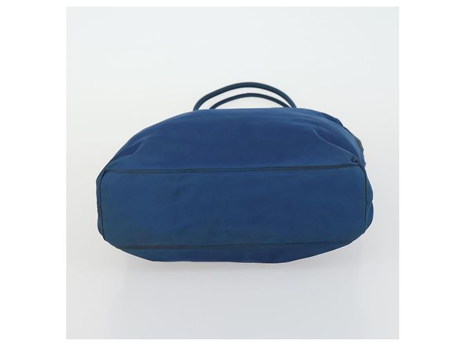 Borsa Tote PRADA Nylon 2 Set Blu Beige Auth 157189 - vista 15