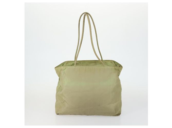 Borsa Tote PRADA Nylon 2 Set Blu Beige Auth 157189 - vista 3