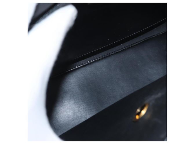 Borsa a mano in tela a nido d'ape PVC 2 in 1 nera e oro Christian Dior Auth ep12478 Nero D'oro - vista 12