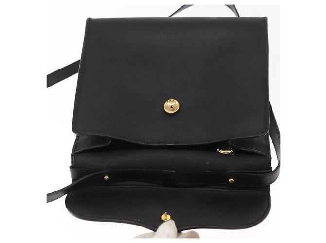 Borsa a mano in tela a nido d'ape PVC 2 in 1 nera e oro Christian Dior Auth ep12478 Nero D'oro - vista 18