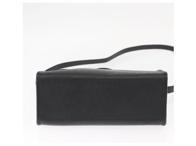 Borsa a mano in tela a nido d'ape PVC 2 in 1 nera e oro Christian Dior Auth ep12478 Nero D'oro - vista 5