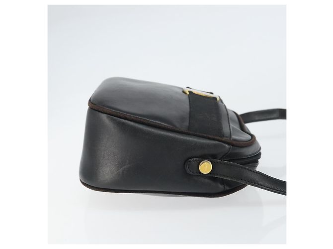 Borsa a Spalla Salvatore Ferragamo in Pelle Nera Oro Auth 158721 Nero D'oro - vista 3