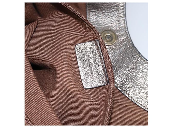 Borsa a mano Vala in pelle dorata Salvatore Ferragamo Auth bs31761 - vista 12