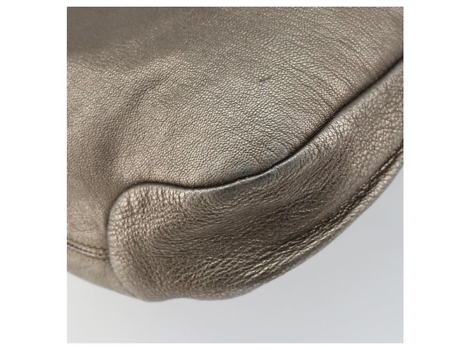 Borsa a mano Vala in pelle dorata Salvatore Ferragamo Auth bs31761 - vista 14