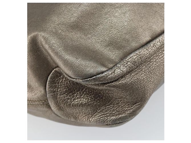 Borsa a mano Vala in pelle dorata Salvatore Ferragamo Auth bs31761 - vista 16