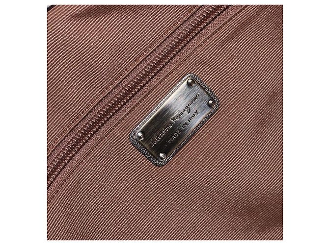Borsa a mano Vala in pelle dorata Salvatore Ferragamo Auth bs31761 - vista 17