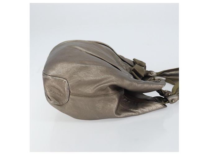 Borsa a mano Vala in pelle dorata Salvatore Ferragamo Auth bs31761 - vista 3