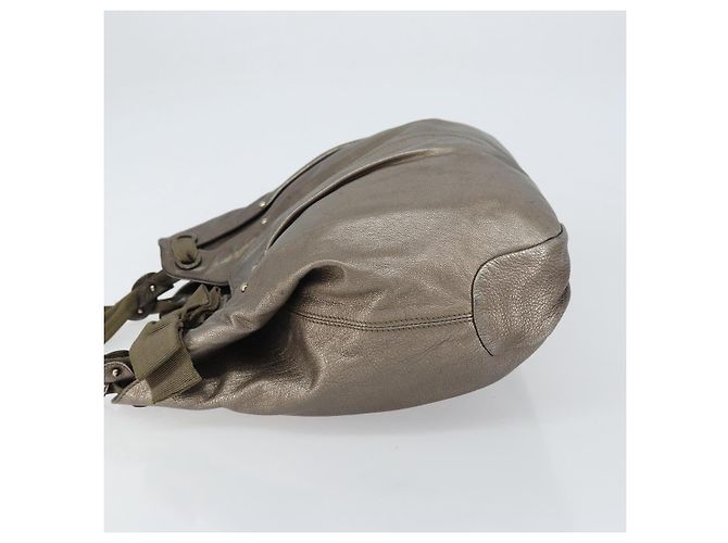 Borsa a mano Vala in pelle dorata Salvatore Ferragamo Auth bs31761 - vista 4