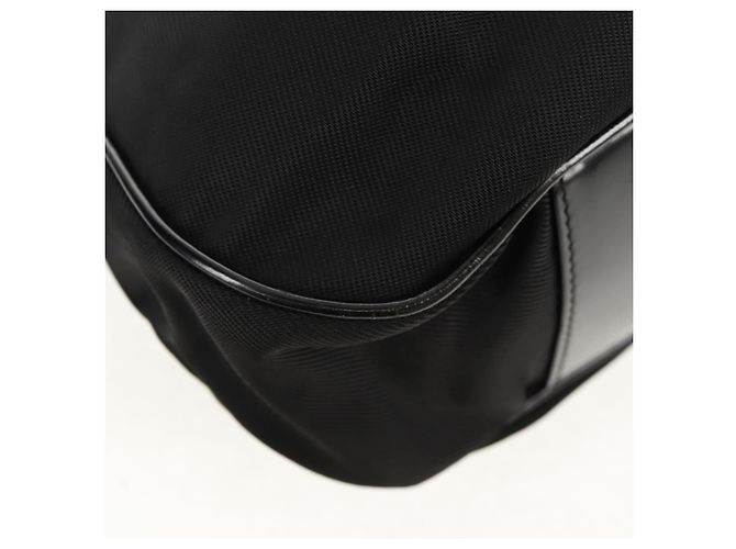 Borsa a mano in nylon Gucci Bamboo 2 vie nera oro 001 2058 1577 5 Auth gh1412 Nero D'oro - vista 10