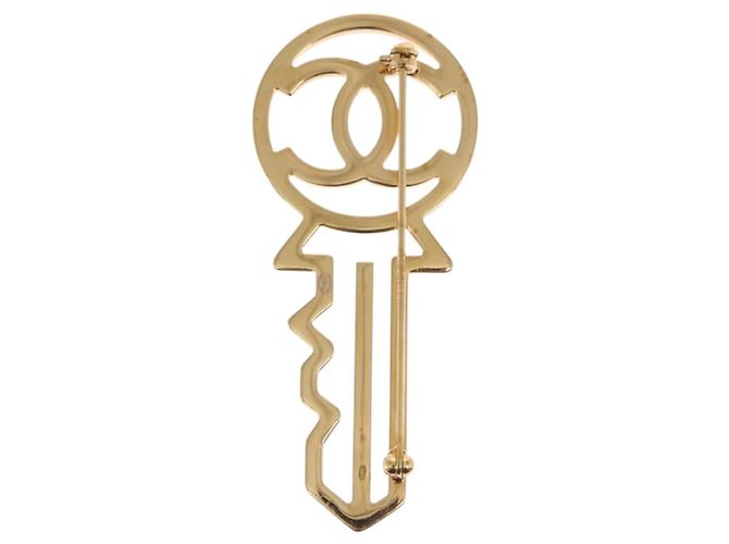 Spilla CHANEL metallo dorato CC Auth 159267V - vista 3