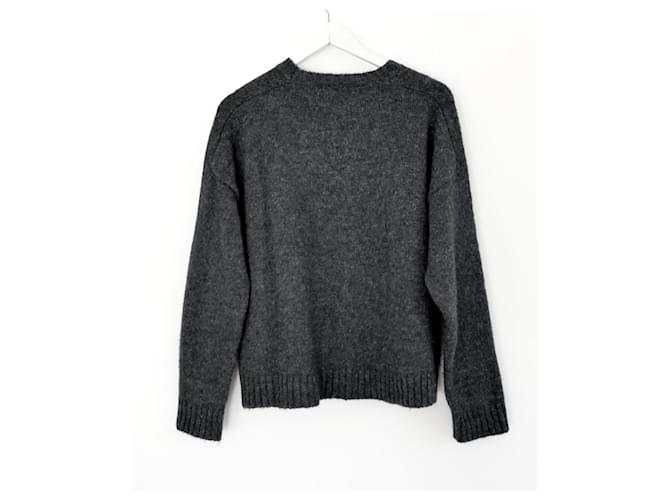 Oversized-Pullover aus Alpaka-Mix von Masscob Anthrazitgrau - Ansicht 3