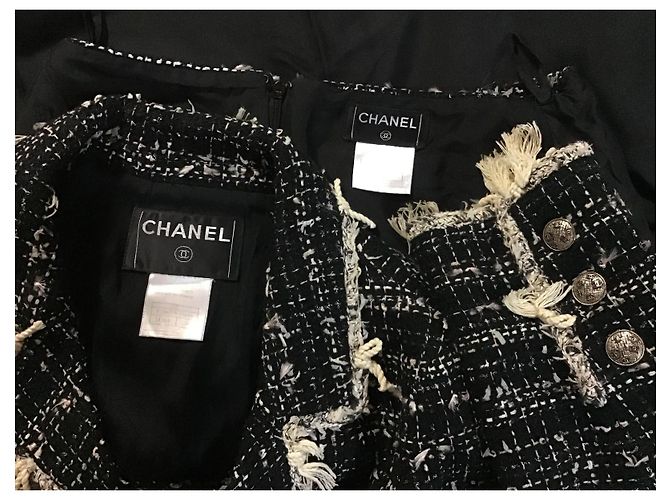 Gonna Chanel con giacca coordinata Nero - vista 11