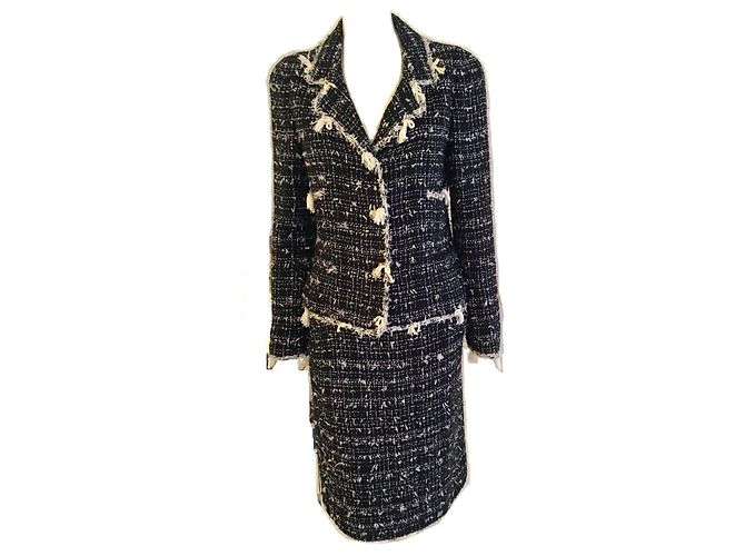 Gonna Chanel con giacca coordinata Nero - vista 3