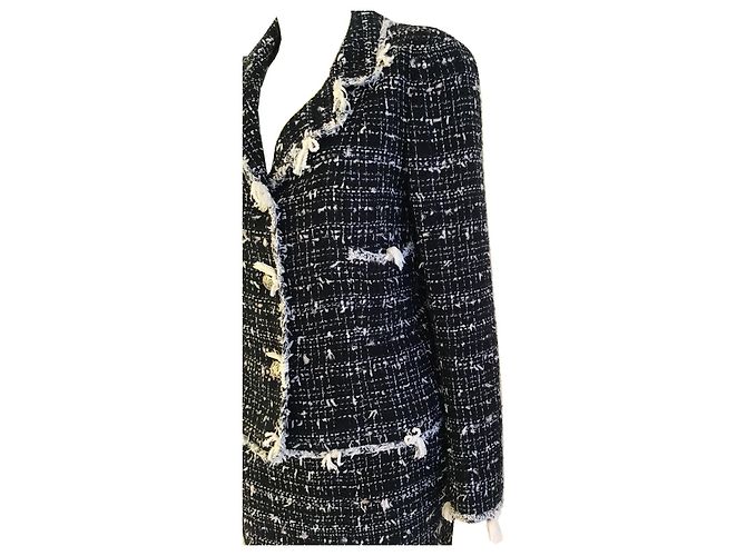 Gonna Chanel con giacca coordinata Nero - vista 4