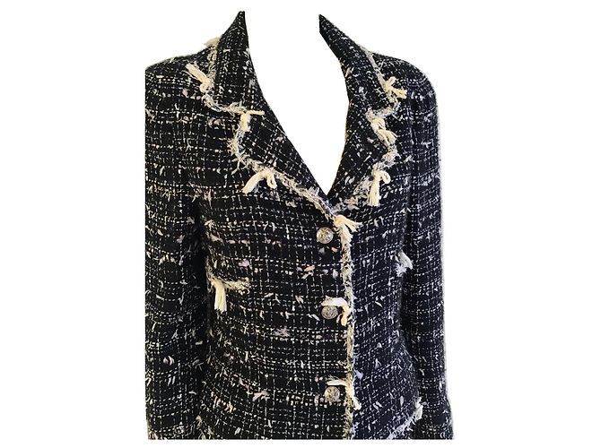 Gonna Chanel con giacca coordinata Nero - vista 7
